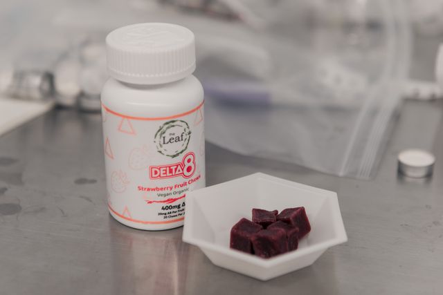 One of the cannabis products Phyto-Farma had on hand was an edible containing delta-8 THC, an extract typically made in a lab. This product is not made by one of the state’s regulated medical marijuana companies, but Phyto-Farma said it is open to testing some items that come from outside the regulated framework if regular consumers request it, May 3rd, 2022.